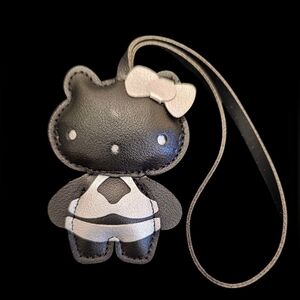 Black & Silver Hello Kitty Bag Charm